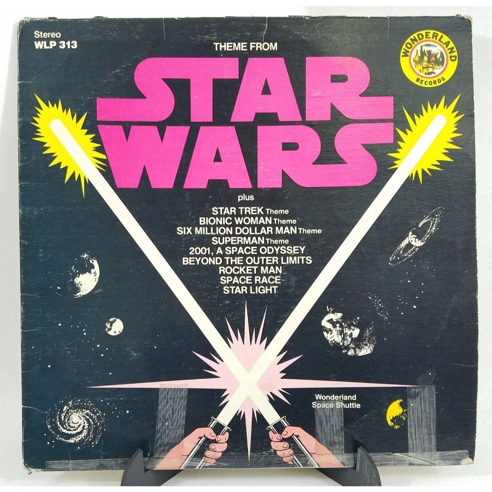 Wonderland Sound Track Vinyl LP Record Space Shuttle Star Wars Trek Superman